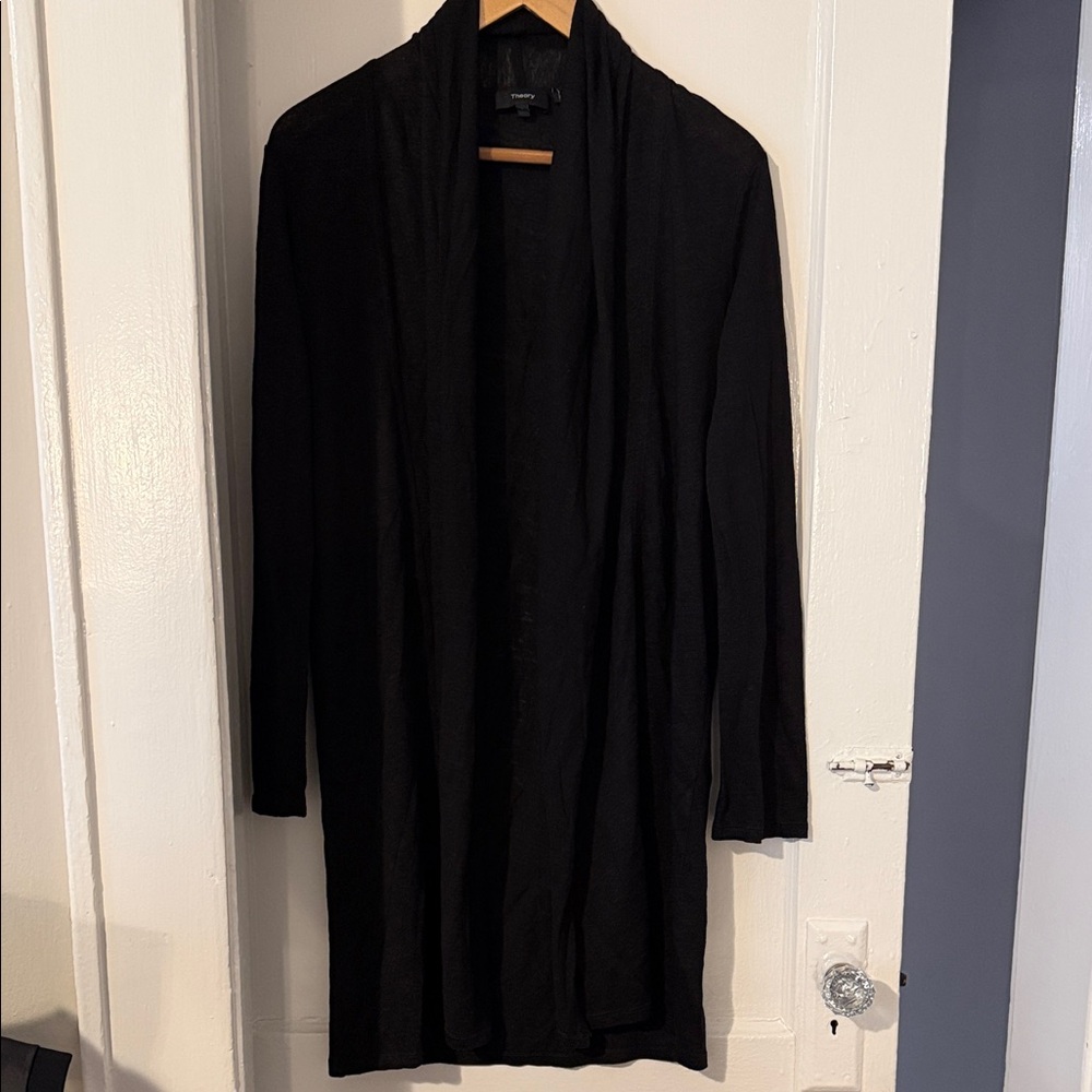 NWOT Theory Black Knit Cardigan